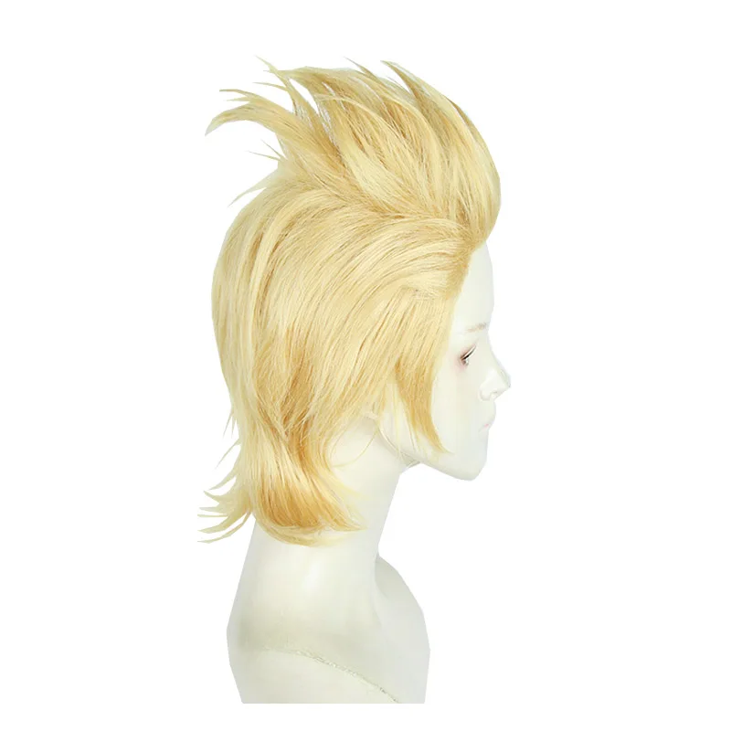 Coshome Boku no Hero Academia Lemillion Mirio Togata Cosplay Costume All Might My Hero Academia Men Jumpsuit Cloak Wig Set (2)