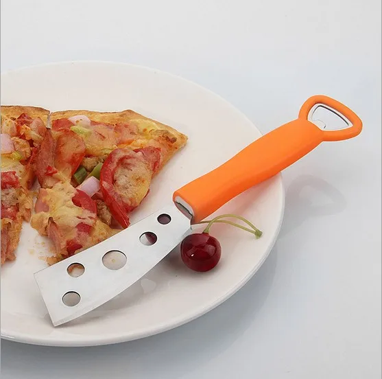 1PC Multifunction Cheese Knife With Forked Tip Serrated Kitchen Cooking