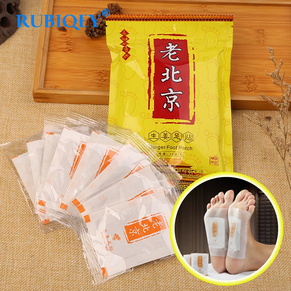 

10pcs=(5pcs Patches+5pcs Adhesives) Anti-Swelling Ginger Foot Patch Detox Foot Patches Pads Weight Loss Slimming Patch