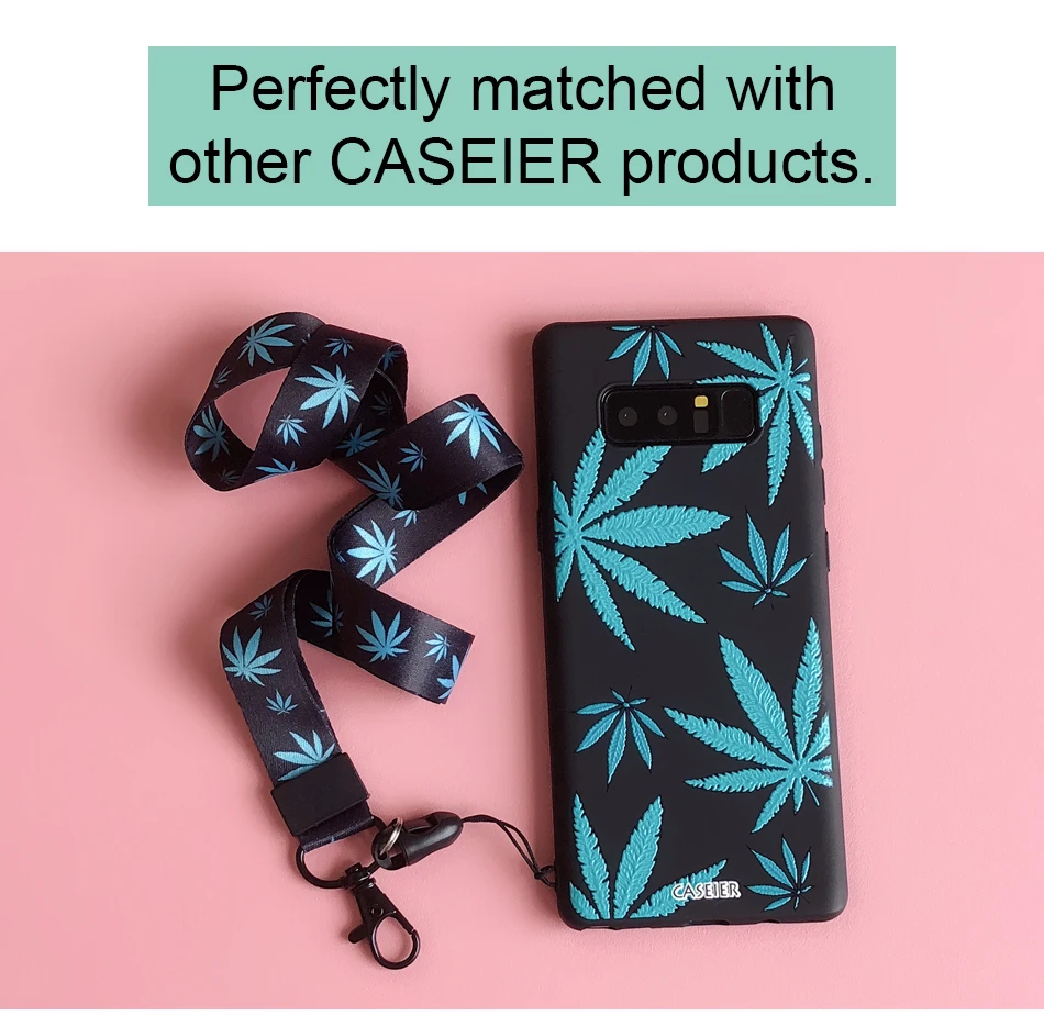 Caseier модный телефон ремешки для iPhone samsung Galaxy нейлон симпатичный телефон ремешок для Xiaomi huawei шнурок для ключей