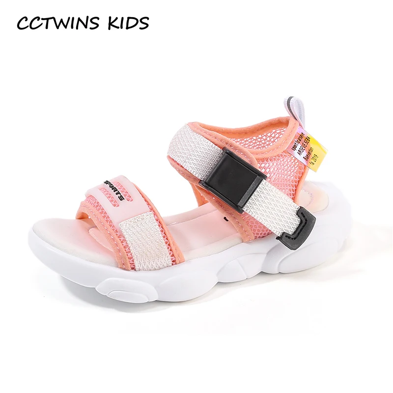 

CCTWINS Kids Shoes 2019 Summer Girls Fashion Clearance Sandals Boys Beach Sport Flats Children Soft Toddler Barefoot Shoes BS199