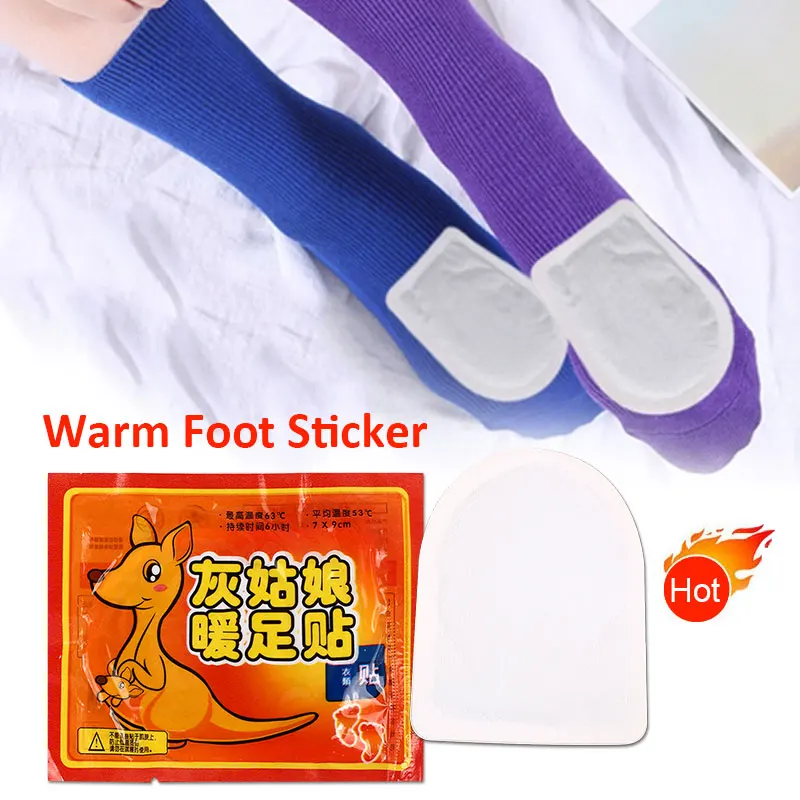 

SOLEDI Leg Warm Foot Pad Warm Sticker Activated Carbon Durable Skin Long Lasting Patch Hand Warmer Sticker Winter Winter Warm