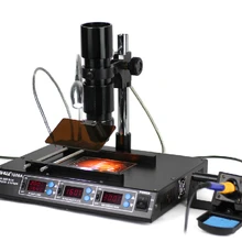 YIHUA1000A Инфракрасная паяльная станция BGA сварка с универсальным температурным зондом и светильник