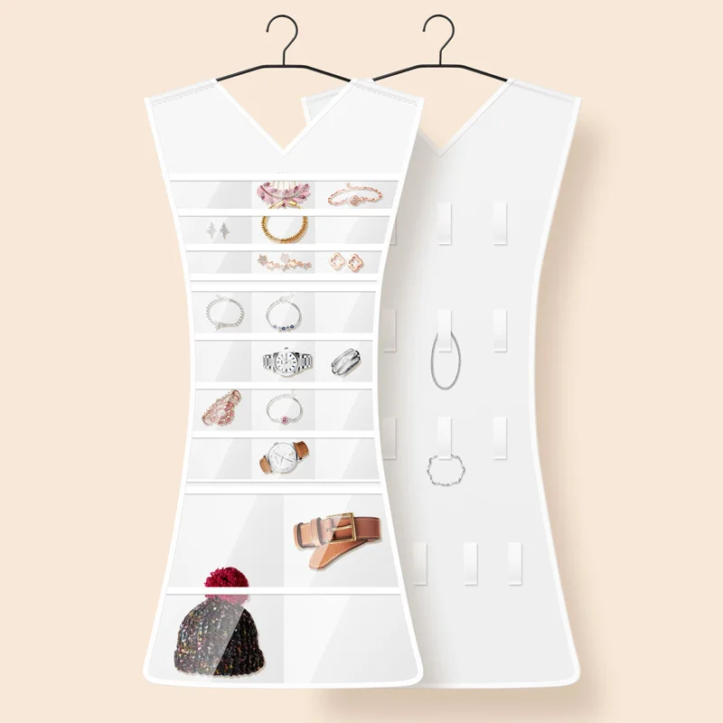 

Jewellery bags Oxford cloth storage double-sided PVC jewellery hanging storage creative household items