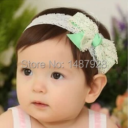 

New cute bow Korean children lace headband baby Headwear  baby hair accessories  A132