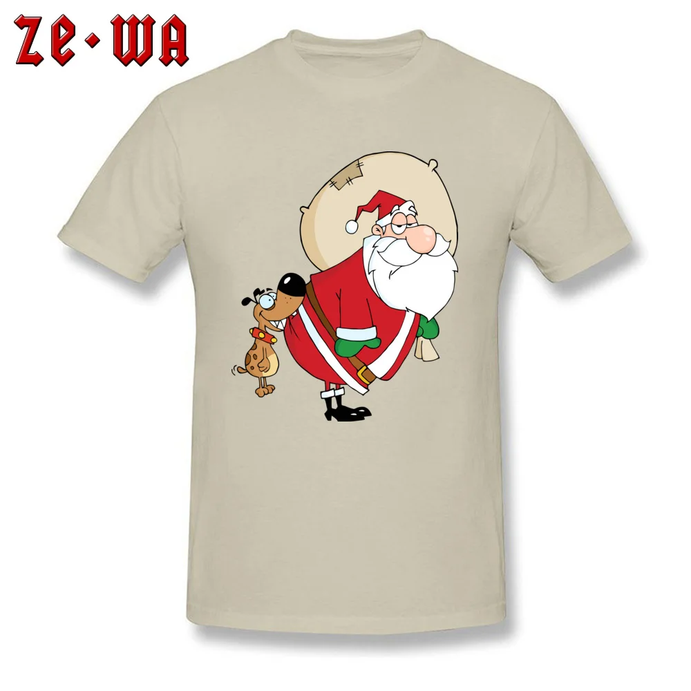 Babbo Natale Ho Ho Ho.Beige T Shirt Da Uomo Tshirt Idoneita Ho Ho Babbo Natale Magliette Divertente Cartone Animato Vestiti Morso Di Cane Di Natale T Shirt Youth Di Natale Regalo Personalizzato Aliexpress