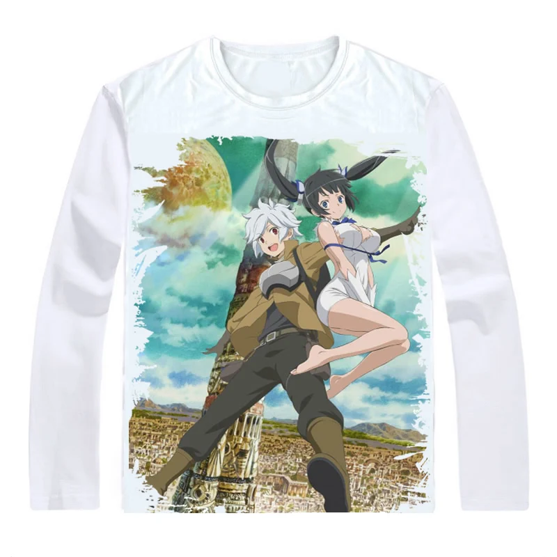 Coolprint Футболка с изображением в стиле аниме DanMachi Familia футболка миф мульти стиль