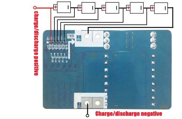 5S 40A lipo литий-полимерный BMS/PCM/PCB плата защиты батареи для 5 пакетов 18650 литий-ионный аккумулятор с балансом