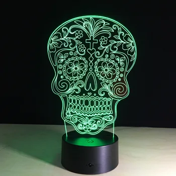 

3D Visual Usb Jesus Night Light Lamp 7 Colors RGB Led Table LAMP Luminarias Divertidas Decor Nightlight for kids Christmas Gift