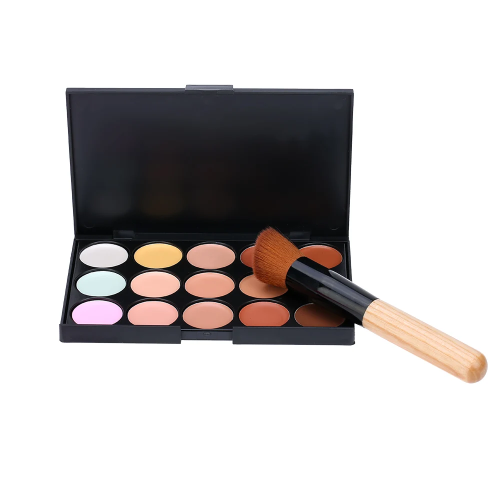 15 цветов Abody Make Up Крем-консилер для лица Палитра#1 с макияж комплект для макияжа Камуфляжный косметический инструмент мини размер для женщин
