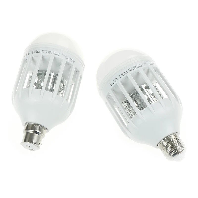 

E27/ B22 15W 2 in 1 Bulb Electric Trap Mosquito Killer Lamp Light Electronic Anti Insect Bug Led Repellents Pest Control