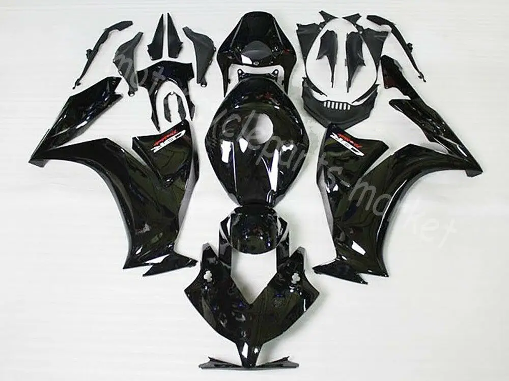 Черный Блеск ABS Пластик обтекатель система впрыска Кузов комплект для Honda CBR 1000 RR 1000RR 2012- 2013