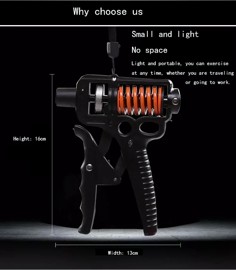 15-50 кг Регулируемый ручной захват, тренажер для пальцев, силовой захват, расширитель для домашнего спортзала, силовой захват, тренажер