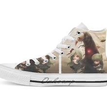 Новинка; дышащая Повседневная Высокая обувь на шнуровке; Холщовая обувь кеды