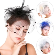 Свадебный чародей, свадебный головной убор, цветы, бисер с перьями, вуаль для волос, женские аксессуары для свадебной вечеринки, gai