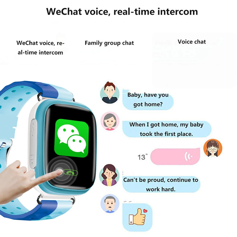 Q80 детские gps умные часы умные наручные часы 1,22 дюймов сенсорный экран вызов SOS Смарт часы для IPhone xiaomi huawei