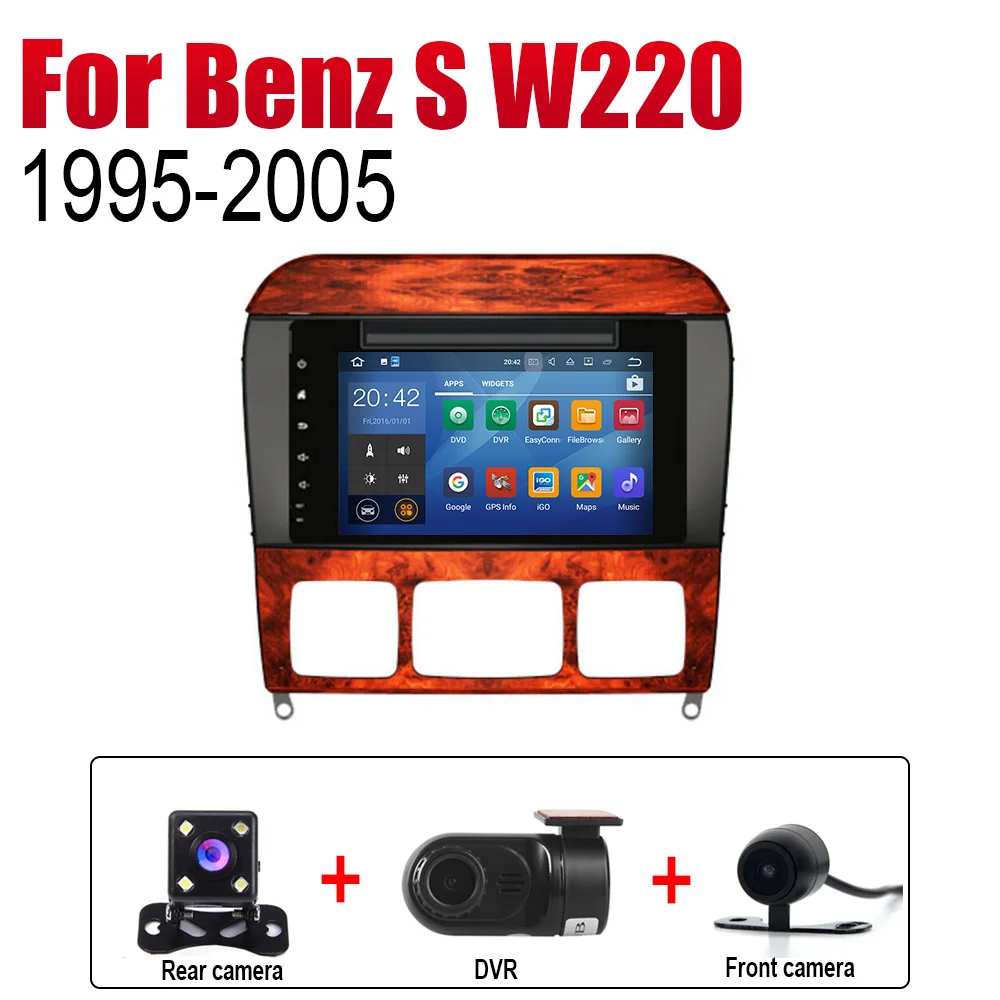 Extre Items Android автомобильный Радио Стерео gps навигатор для Mercedes Benz S Class W220 1995~ 2005 NTG BT wifi Автомобильный Радио стерео Мультимедийный Плеер - Цвет: Extre Items