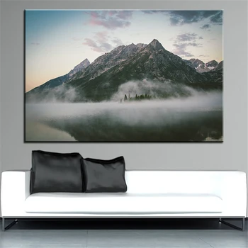 

Large size Printing Oil Painting landscape mountains nature Wall paint Decor Wall Art Picture For Living Room painting No Frame