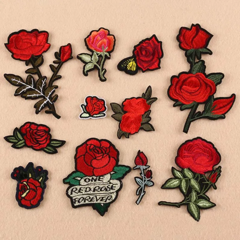 

DoreenBeads Flowers Embroidery Clothes Shoe Labels Household Textile Tags Sewing Garment Labels Apparel Accessories 1 PC