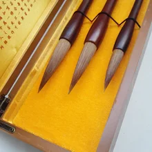 3 шт./компл. Топ Китайская каллиграфия кисти weasel кисти для рисования кисть цвета воды для художника каллиграфии лучший подарок искусство поставка