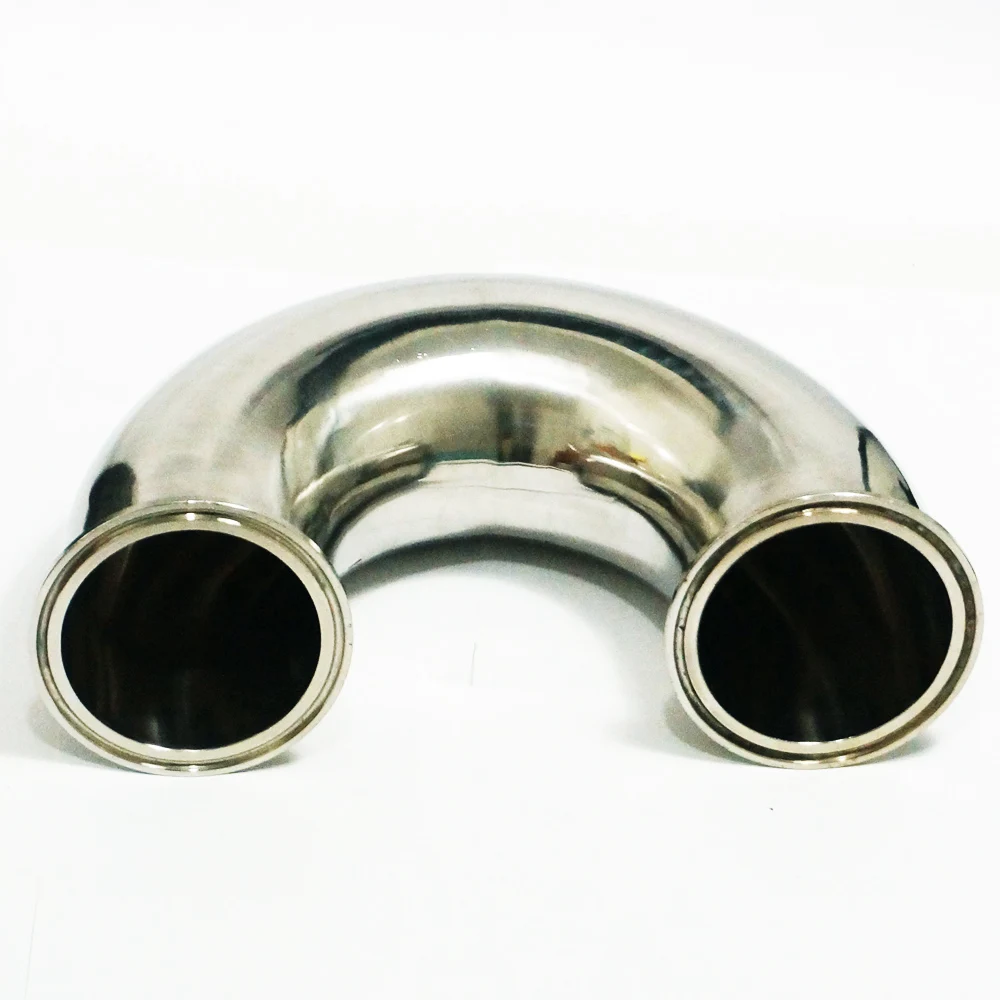 OD57-63mm, Tri Зажим 77,5 мм 304 нержавеющая сталь санитарно 180 градусов U тип трубы фитинг обратный изгиб