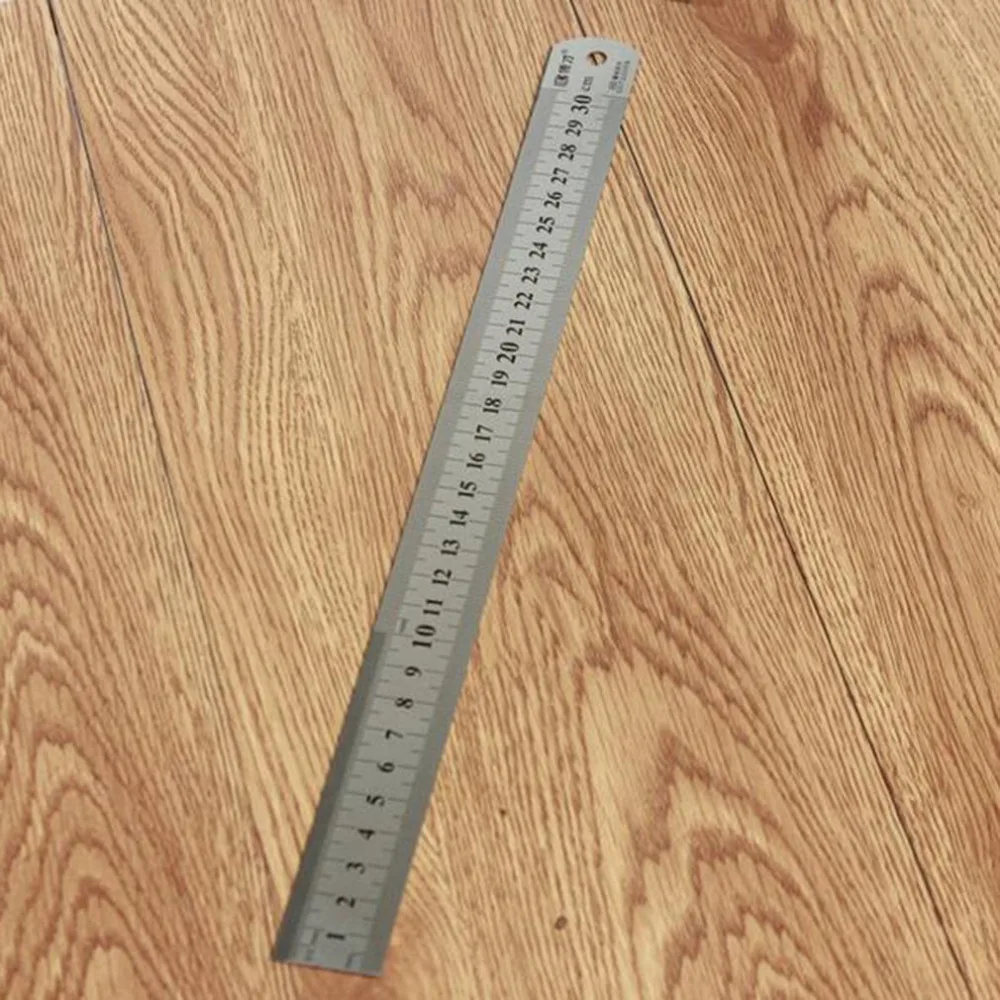 

30CM Stainless Steel Metal Ruler Straight Ruler Measurement Double Sided for Sewing Foot Sewing & School Stationery hotsale