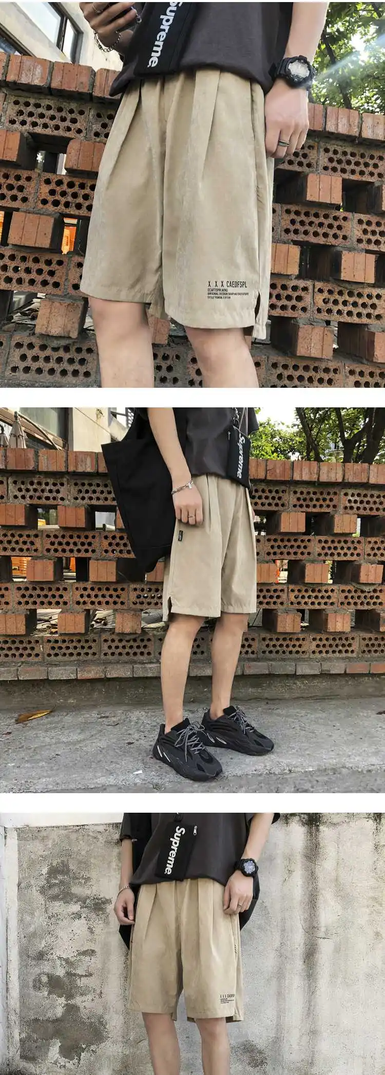 Летние Новые шорты мужские модные однотонные Прямые повседневные шорты мужские уличные свободные шорты в стиле хип-хоп Мужская одежда