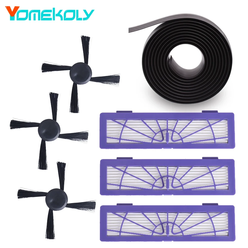 Vacuum Cleaner Spare Parts for Neato BotVac 70e 75 80 85 D75 D85 Vacuum Accessories Kits Side Brush Hepa Filters Magnetic Strip цена Vacuum Cleaner Spare Parts for Neato BotVac 70e 75 80 85 D75 D85 Vacuum Accessories Kits Side Brush Hepa Filters Magnetic Strip цены онлайн