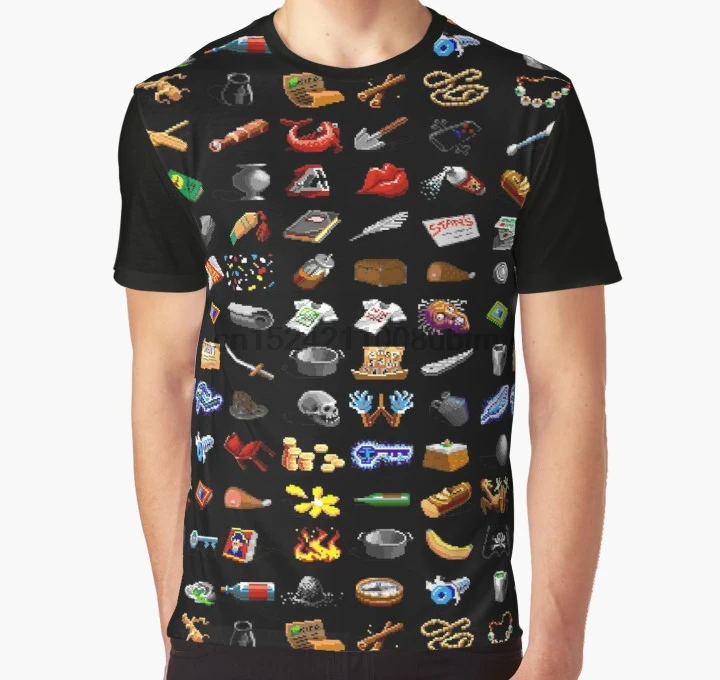 

All Over Print 3D Tshirt Men Funny T Shirt Monkey Island Items Full Print Big print Graphic T-Shirt
