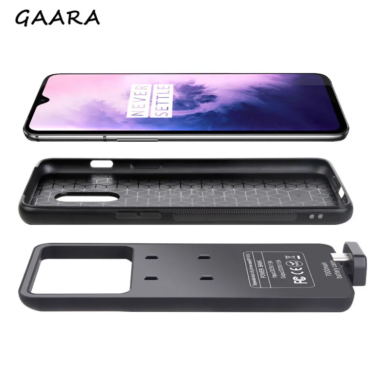 

7000mAh Power Bank Case Wireless External Pack Backup FIND X Cover Shockproof Luxury Slim Battery Charging Case for OPPO Find X