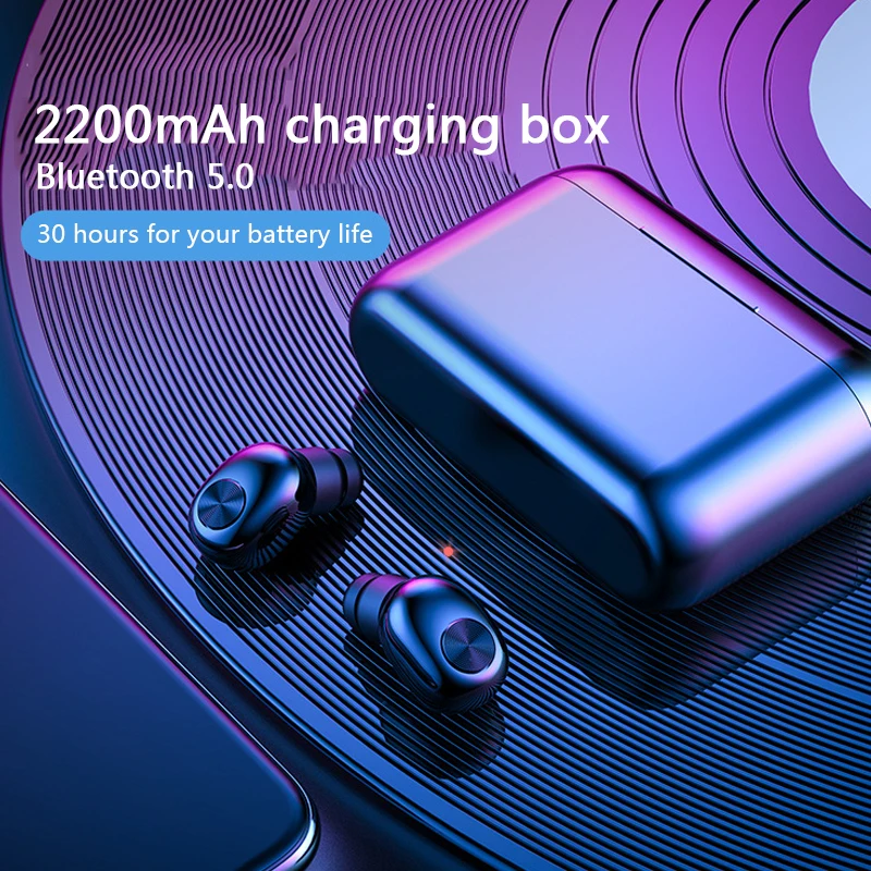 

Mini BL1 TWS V5.0 Bluetooth Earphone 3D True Wireless Stereo Earbuds With 2200mAh charging box HiFi Sound Cordless Dual Headset