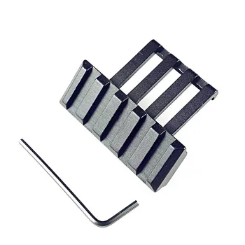 

Tactical 5 Slots Side Rail 30 Angle Offset 20mm Picatinny Rail Mount Weaver Low Profile Adapter Sight Laser Fit Keltec Sub 2000