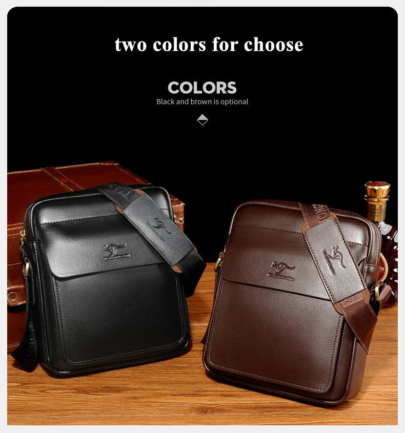 Men Casual PU Leather Shoulder Messenger Bag Men's Business Crossbody Bags Male Handbags Messenger Bags Briefcase Flap For Ipad