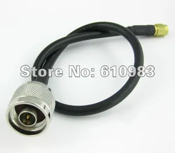 

(5 pieces/lot) Pigtail cable Straight SMA male Plug to N Male Plug connector Extension cord RG58 30CM
