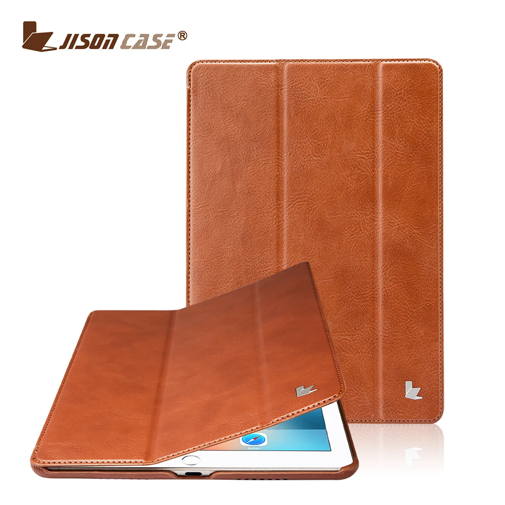 

Jisoncase for iPad Pro 9.7 Flip Case PU Leather Luxury Plain Funda for iPad Pro 9.7 Smart Cover Magnetic Tablet Covers & Cases