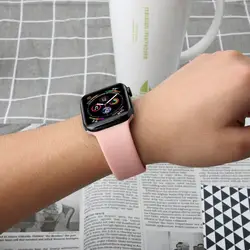 Хохлатый силиконовый ремешок для Apple watch band 4 3 iwatch band 42 мм/38 мм 44 мм/40 мм correa pulseira спортивный браслет аксессуары для часов