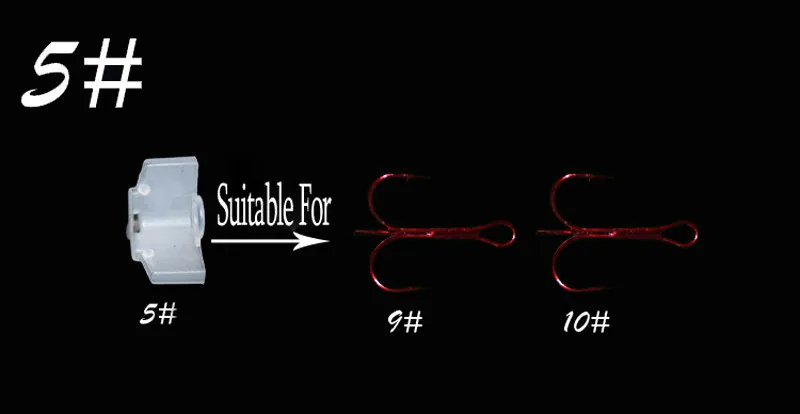 MNFT 24 шт./лот тройные Крючки крышка джиг снасти размер 1#2#3#4#5# рыболовные тройные Крючки шапки протектор шапка инструмент
