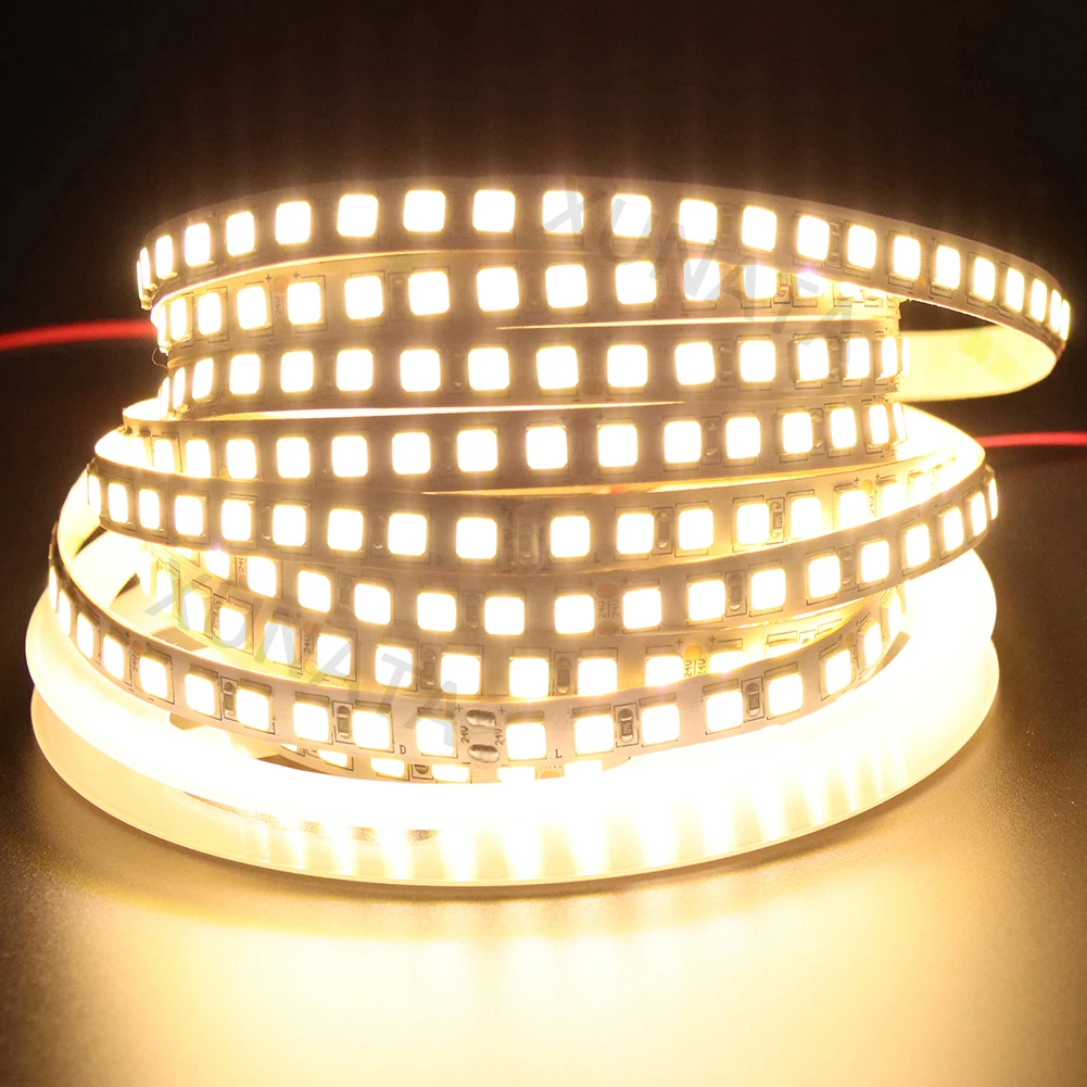Brilhante do Que Xunata Strip Light 5054 Smd 5 m 120 Leds - Impermeável Flexível Fita Mais 5050 2835 5630 Stripe 12 24 v Led 11 smd 5 m 120 leds m impermeável