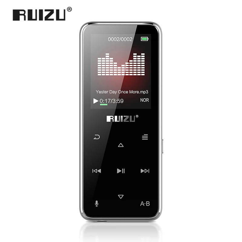 RUIZU X16 MP3 плеер Bluetooth для спортивной музыки мини плееры с экраном наушников FM радио