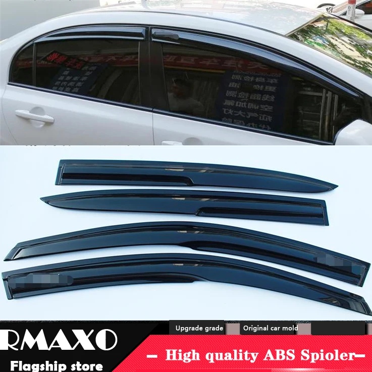 Пластиковый козырек для окна Honda Civic 2006 2011 защита от солнца дождя дефлектор 4