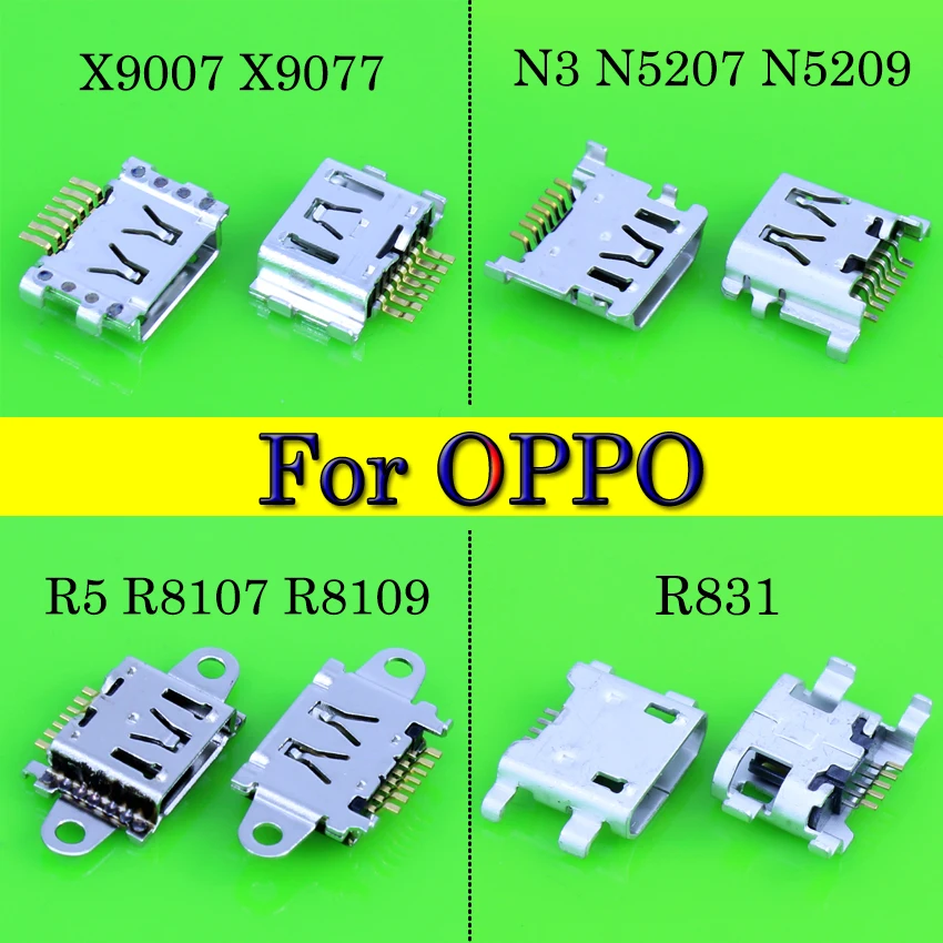 

Micro Micro usb connector For OPPO X9007 X9077 find7/N3 N5207 N5209/R5 R8107 R8109/R831 charger connector dock port plug DC Jack