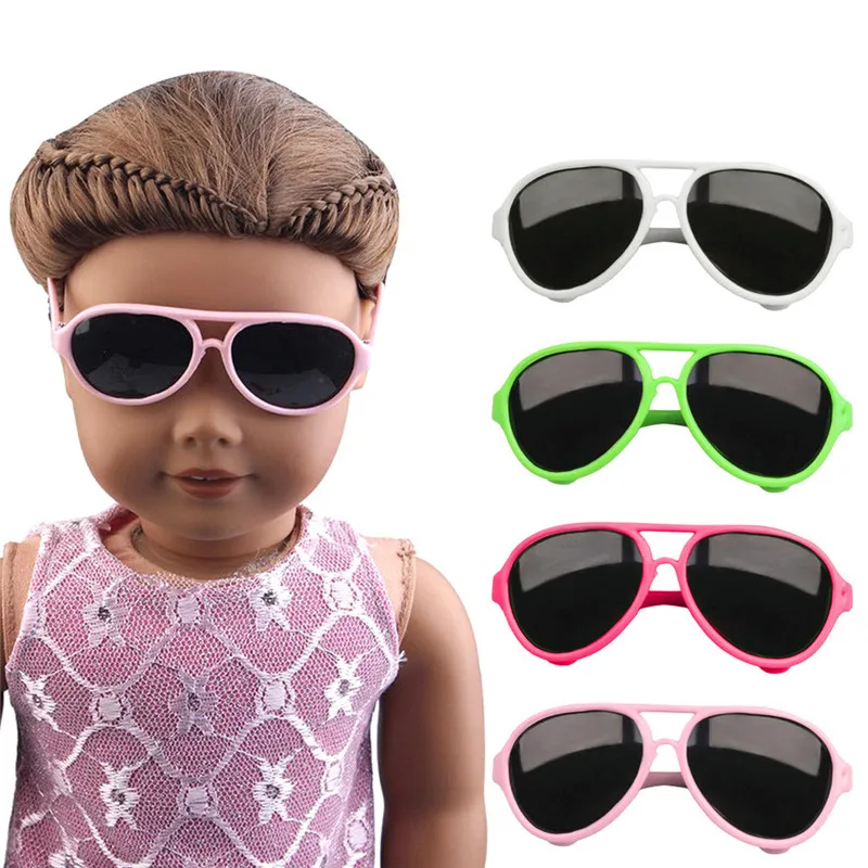 Stylish Plastic Frame Glasses Sunglasses For 18 inch Girl Doll