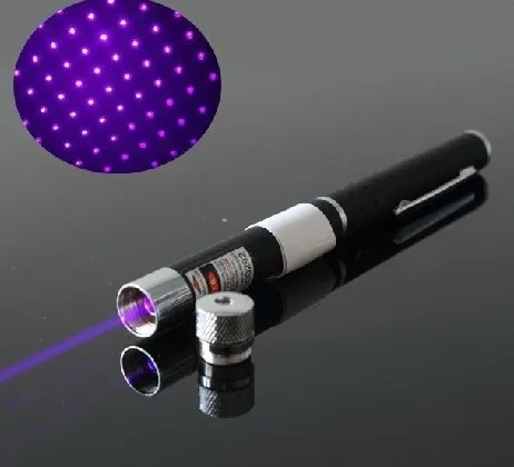 

1pcs New 2 in 1 405nm 50m Blue/Violet laser pointer ,Laser pen with star head / kaleidoscope light Stage Light Free Shipping