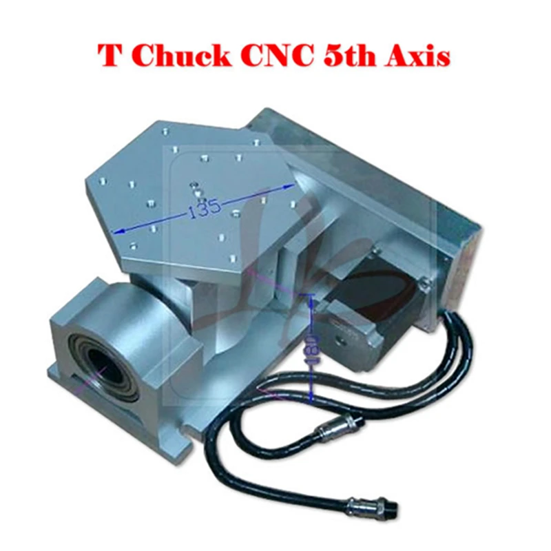 CNC 5 axis ( A aixs, Rotary axis ) T chuck type for cnc router milling machine CNC 5 axis ( A aixs, Rotary axis ) T chuck type for cnc router milling machine