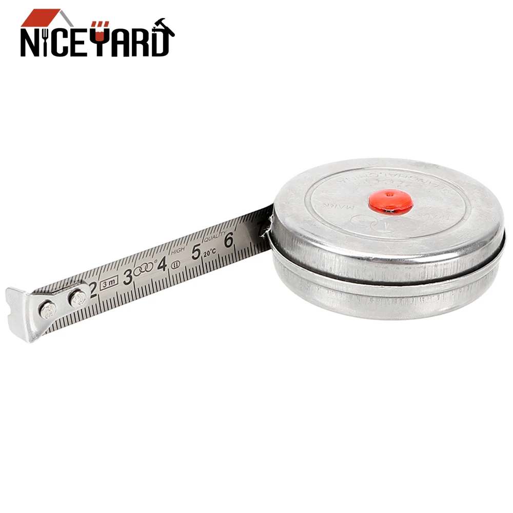 

NICEYARD 1m 2m 3m Measuring Tool Stainless Steel Woodworking Tape Measure Mini Retractable Tape for Home Factory Office