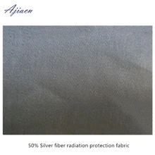 Ajiacn подлинное электромагнитное излучение защитное серебро fibe ткань EMF Экранирование анти-излучения Серебряное волокно Ткань
