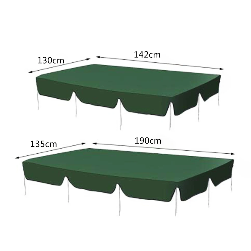 Летняя водонепроницаемая защита от солнца верхняя крышка навес замена для сада во дворе открытый качели стул гамак навес пылезащитный тент 3 - Цвет: 190x135