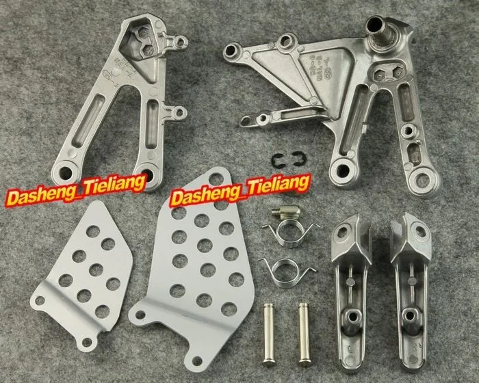 Aluminum Alloy Motorcycle Front Rider Foot Pegs Footrest Brackets for Honda 2004 2005 2006 2007 CBR1000RR / CBR 1000RR