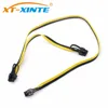 Power Supply Cables Modular PSU 6Pin to Double 6+2Pin Cable Graphics Card Module Line 6P to Dual 8p Splitter Ribbon Cable 18AWG ► Photo 3/6