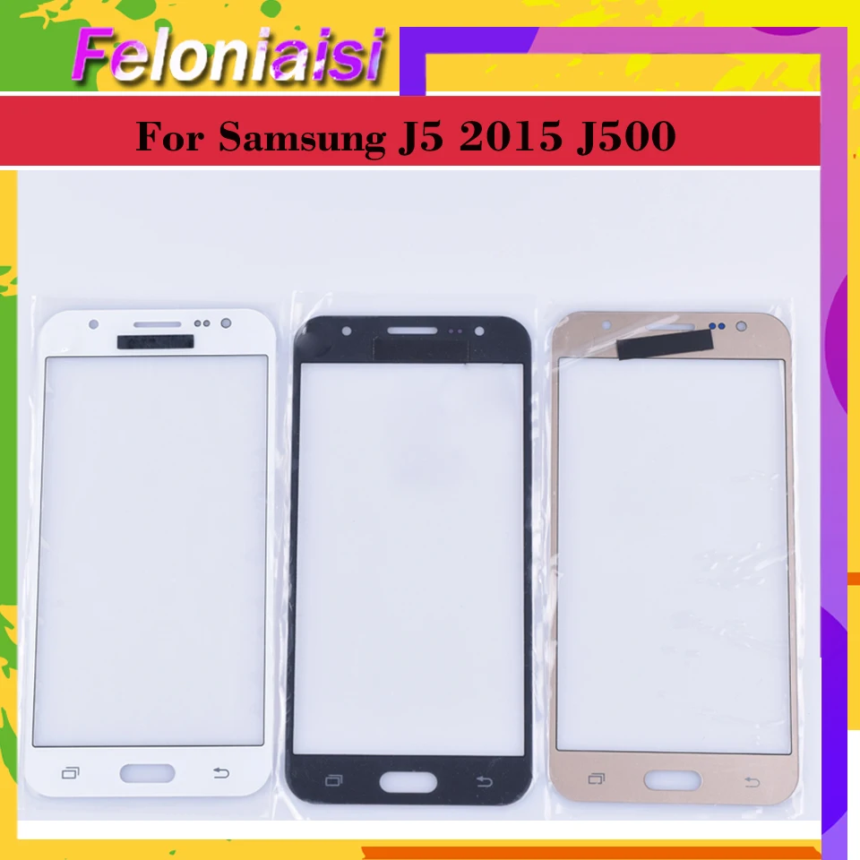 

10Pcs/lot For Samsung Galaxy J5 2015 J500 J500H J500FN J500F SM-J500F Touch Screen Outer Glass TouchScreen Lens Front Panel